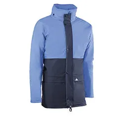 Parka - CHPL312 S Choiva - Colore: Blu Navy / Azzurro Chiaro # Chiusura frontale con zip e bottoni a pressione. # Cappuccio - Product Image 2