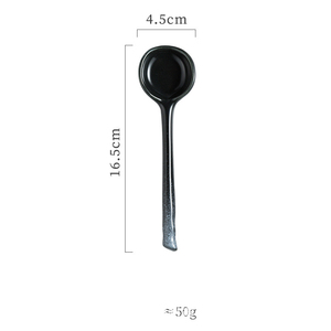 Cuchara <span class=keywords><strong>de</strong></span> Cerámica Japonesa Retro para Sopa Ramen, Fideos <span class=keywords><strong>de</strong></span> Arroz, Cuchara para Servir la Cena, Cucharones para Servir Condimentos, Salsas y Aderezos en Fiestas - Product Image 5