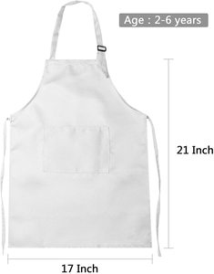 Sublimation Polyester Kids <strong>Bib</strong> <strong>Apron</strong> with Pocket Adjustable Children Chef <strong>Apron</strong> for Baking Painting Cooking M L XL - Product Image 2