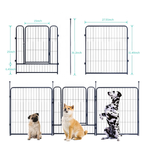 Corralito para perros Valla portátil para perros al aire libre, corralito para perros grandes/medianos/pequeños, cercas para perros para el patio con puertas - Product Image 1