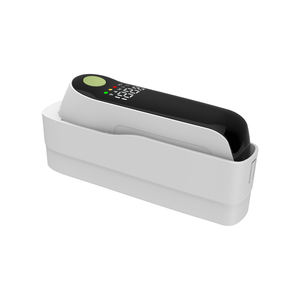 Termómetro infrarrojo de oído para fiebre bebés niños adultos interior con cubierta desechable para la punta del oído - Product Image 1