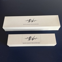 Maßgefertigte Umweltfreundliche Einzigartige Geschenkbox Karton-Deckel-und-Boden-Box Schaumstoffeinlage Schwarze Zauberstab-Box