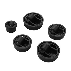 Roulettes silencieuses intégrées dissimulées, mini-roulettes pivotantes en plastique noir avec frein de blocage total pour meubles et chaises de bureau - Product Image 1