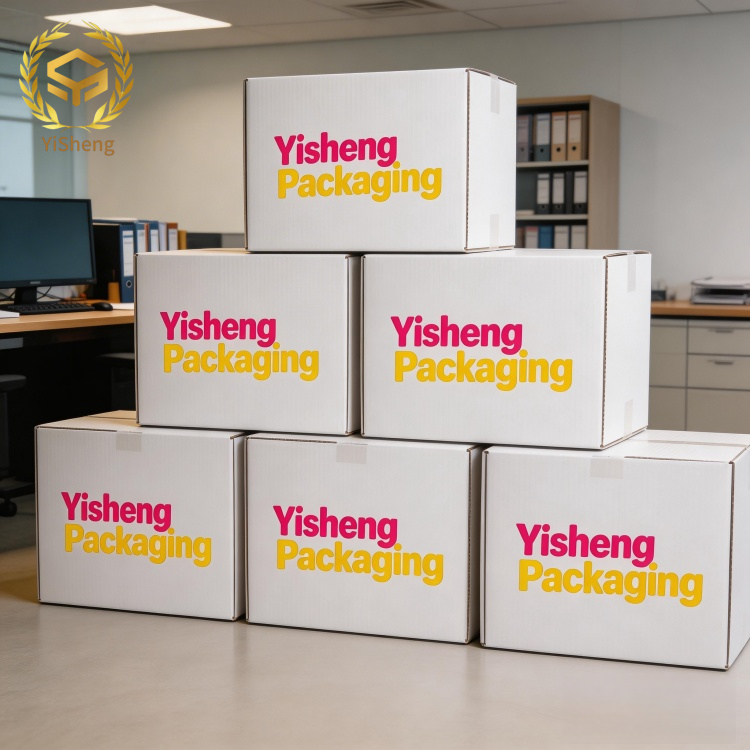 High Strength Corrugated Packaging Cartons Custom White Printing Cardboard Shipping Box Eco-Friendly Brown Kraft Box