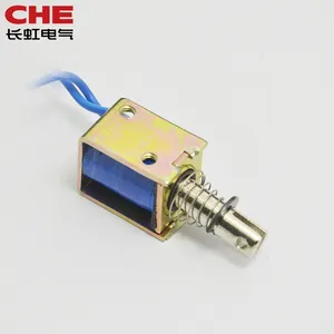 CHEO1-0520 12V 24Volt Dc Spoel 6Mm Slag Mini Micro Push Pull Open Frame Elektromagneet Solenoid