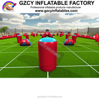 Bunkers de paintball gonflables en PVC personnalisables - Marque GZCY INFLATABLE pour les parcs sportifs en plein air et les jeux d'obstacles d'entraînement
