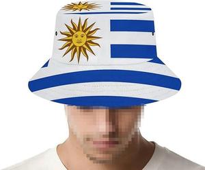 Sombrero de pescador con estampado de la bandera de Uruguay, impermeable, resistente al viento, plegable, ligero, para exteriores, para senderismo, camping, viajes - Product Image 4