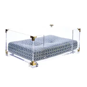 Modern Design Clear Acrylic Pet Bed For Dogs And Cats