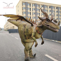 Adventure Park Carnival Parade Attrayant Réaliste Animatronic Dragon Costume à Vendre