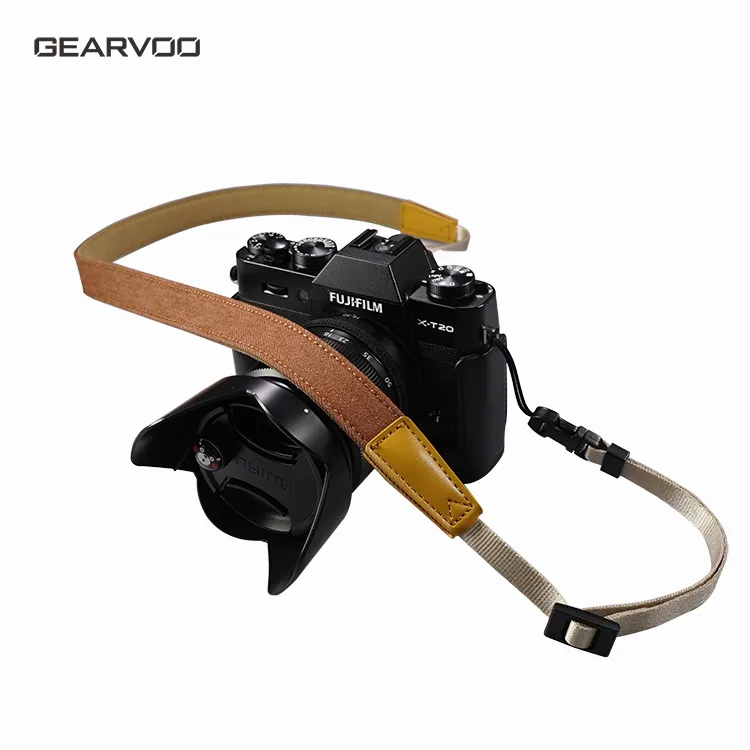 Hot selling retro style leather camera strap for all kinds of cameras  multiple color available