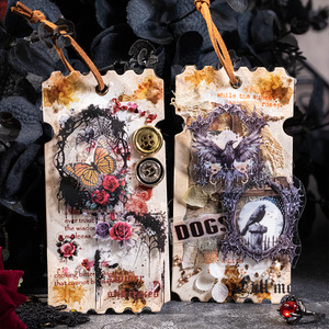 1 rouleau de ruban washi Série Poèmes de la <span class=keywords><strong>Nuit</strong></span> Noire, ruban washi DIY sur le thème gothique pour bullet journal - Product Image 4
