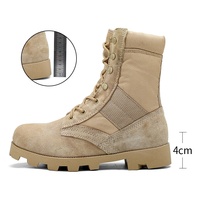 Bottes tactiques montantes pour hommes, décontractées, pour le désert, la randonnée, l'entraînement et le travail