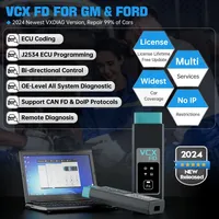 2024 VXDIAG VCX FD para GM, Opel, Ford/Mazda 2 en 1, Herramienta de Diagnóstico OBD2 para Automóviles con Codificación J2534 y Programación, Compatible con CAN FD DoIP
