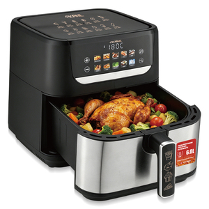 Freidora de Aire AKANE 1750W 6L Multiusos Hot 360 °   Circulación de Aire con 80% Menos Grasa, Control Digital para Pollo Asado, Papas Fritas y Pasteles - Product Image 6
