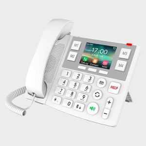 Téléphone IP <span class=keywords><strong>VOIP</strong></span> Téléphone intelligent Réseau Wi-Fi 2.4GHz/5GHz Téléphone SIP Bureau <span class=keywords><strong>mobile</strong></span> Hôtel Hôpital Aîné - Product Image 4
