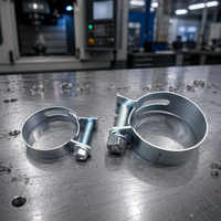 Collier de serrage robuste en acier zingué 29 mm pour tuyaux, fixation haute résistance, OEM pour l'exploitation minière et l'industrie lourde