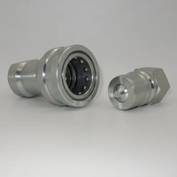 Raccord rapide hydraulique Naiwo 3/8" NPT mâle-femelle ISO7241-B, accouplement rapide à clapet pour excavatrice