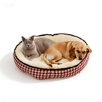 Coussin de couchage pliable haut de gamme en lin écologique pour chiens et chats, antidérapant et respirant, pour petits animaux, idéal pour l'hiver