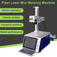 Personnalisé Nouveau Plastique Pcb Métal Logo Photo Fibre Imprimante Laser Portable Mini Fibre Laser Machine De Marquage Avec Ordinateur Intégré