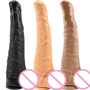 Tuyến tiền liệt massage 14.7 inch khổng lồ hậu môn dildos lớn gode ngựa tinh ranh lớn màu đen dildo thực tế động vật dildo dành cho người lớn Đồ chơi tình dục cho phụ nữ - Product Image 1