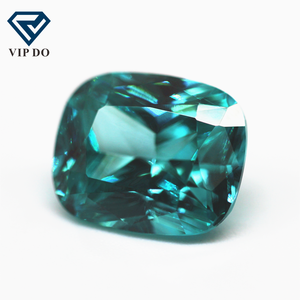 Pierres précieuses synthétiques YAG Paraiba en garnet d'<span class=keywords><strong>aluminium</strong></span> d'yttrium, taille coussin longue, 3*5mm-8*10mm, pierres précieuses synthétiques YAG Paraiba Tourmaline - Product Image 2