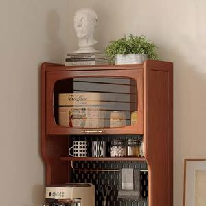 Aparador de Madera Maciza, Estilo Retro Japonés, Mueble de Almacenamiento para Barra, Sala de Estar o Cocina - Product Image 2