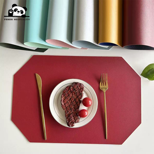 Tapete Antideslizante de Doble Cara y Doble Color, Estilo Occidental, de Cuero, Resistente al Aceite, para Mesa de Comedor de Hotel y Hogar - Product Image 2