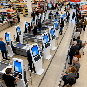 32 Inch <strong>Queue</strong> Machine <strong>Queue</strong> Management <strong>System</strong> Kiosk <strong>Number</strong> <strong>Calling</strong> Kiosk With Ticket Dispenser for Bank/Hospital/Government - Product Image 2