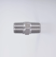 NAI-LOK High Pressure Stainless Steel Forged Tube Fitting Straight Nipple External Hex Connector Pipe Fitting 1/4 3/8 1/2 MNPT