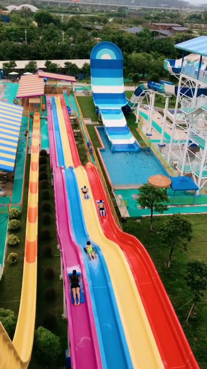 Racing Mat Water Slide - Dapeng Pool Slide for Adults
