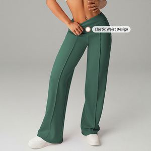 <span class=keywords><strong>Pantaloni</strong></span> Sportivi da <span class=keywords><strong>Donna</strong></span> Personalizzabili <span class=keywords><strong>con</strong></span> Logo, <span class=keywords><strong>Comodi</strong></span> e Larghi, a Gamba Larga, per Corsa e Allenamento, Tinta Unita, <span class=keywords><strong>Vita</strong></span> Alta, <span class=keywords><strong>con</strong></span> Tasche - Product Image 3