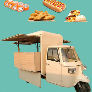 Chariot de restauration rapide OEM, nouveau design, tricycle électrique, camion de nourriture Ape, acier inoxydable, fibre de verre, pour boissons, bière, bar, kiosque mobile - Product Image 6