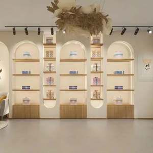 Étagère de présentation de produits cosmétiques de conception moderne - Étagère de sol pour centre commercial, présentoir pour magasin, étagère pour hôtel, bar à domicile - Product Image 5