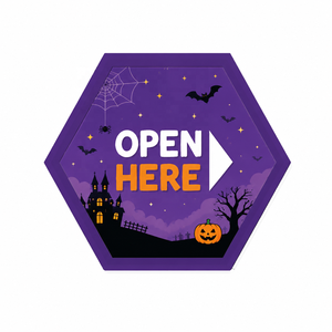 Tarjetas de Juego con Forma de Polígono para Halloween y Navidad, Aceptables para OEM, Tarjetas con Pestañas para Raspar, Boletos para Abrir - Product Image 3