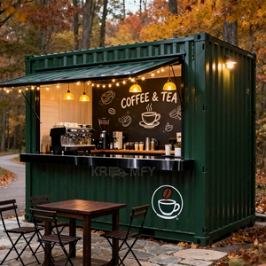 Diseño de Cafetería, Bar Móvil, Restaurante o Kiosco en Contenedor Marítimo Contemporáneo Personalizado - Product Image 1