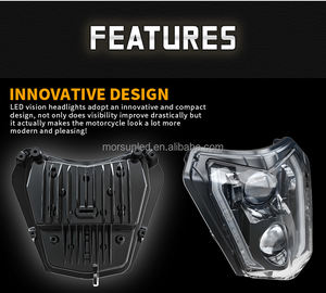 Phare avant de moto tout-terrain E-mark <span class=keywords><strong>2022</strong></span> avec DRL pour SMC-R 690 Enduro R 690 EXC XCW 250 <span class=keywords><strong>350</strong></span> 450 500 SX <span class=keywords><strong>SXF</strong></span> 125 Phare à LED - Product Image 3