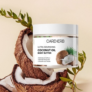 Crème hydratante et apaisante OEM pour peaux sèches, blanchissante, au beurre de karité et huile de coco, lotion corporelle complète - Product Image 1