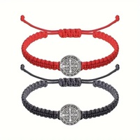 Bracelet unisexe en fer fait main réglable, motif Vierge Marie chrétienne, populaire en Europe et en Amérique, vente en gros
