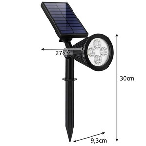 Gardlov Solar Garden Lamp 2W 120lm Outdoor LED Spot Light with Solar Panel <b>for</b> Yard <b>Pathway</b> <b>Lighting</b> - Product Image 2