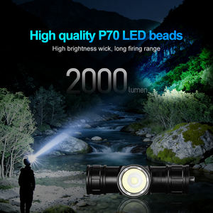 WOSEN 50M Waterproof Diving Headlamp 2000 Lumens High Bright P70 Bead Large Capacity <b>Rechargeable</b> <b>Battery</b> Heavy Duty Light - Product Image 3