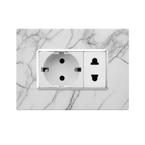 Italia NModular White Electrical Wall Switch Home Office Exhibition Power Socket Outlet