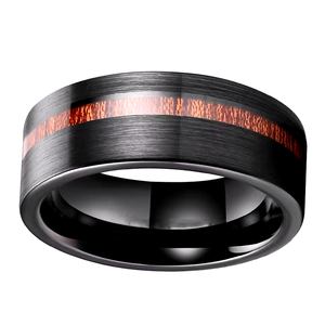 TG anello da <span class=keywords><strong>uomo</strong></span> in carburo di tungsteno intarsiato in legno KOA classico spazzolato finitura <span class=keywords><strong>elegante</strong></span> <span class=keywords><strong>accessori</strong></span> per gioielli - Product Image 6