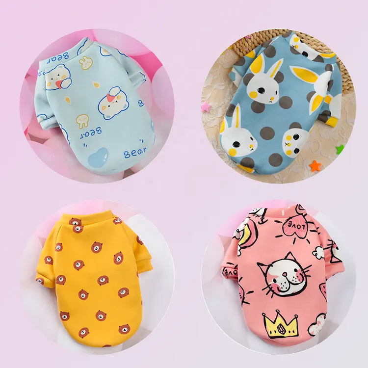 Ropa para mascotas con diseño bonito, de dibujos animados ropa para mascotas, ropa informal para perros, gatos, cachorros, perros, ropa para mascotas pequeñas