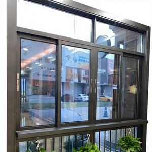 Ventanas Corredizas de Vidrio con Aislamiento Térmico de Aleación de Aluminio, Estándar AS2047 NFRC, Doble Vidrio con Malla para Sótano y Uso Exterior - Product Image 1