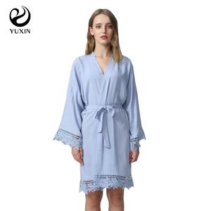 เสื้อคลุมผ้าฝ้ายผ้าเรยอนสำหรับผู้หญิงเสื้อคลุมสำหรับงานแต่งงานเจ้าสาว - Product Image 2