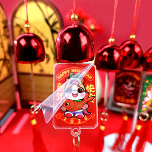 2026 Year Of The Horse New Year Wind Chime Pendant Acrylic Indoor Hanging Ornament <b>Spring</b> Festival <b>Door</b> Decor Chinese New Year - Product Image 2