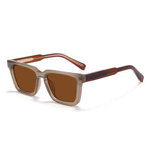 Gafas de Sol Polarizadas UV 400 Modernas, Montura Rectangular Cuadrada de TR 90 de Alta Calidad, <span class=keywords><strong>Lentes</strong></span> TAC para Hombre y Mujer, Estilo Vintage - Product Image 1