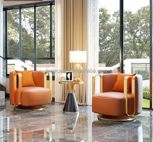 Trend ing Modern White French Drehbare Akzents tühle mit Rahmen für Schlafzimmer-oder Outdoor-Hotel anwendungen - Product Image 6