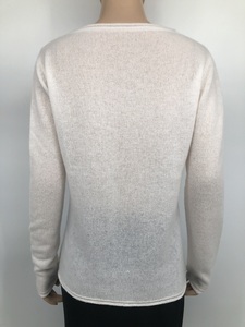 Pull en cachemire pur à 100 %, col rond, manches longues, longueur classique, tricot classique, pour femmes, décontracté, hiver - Product Image 4