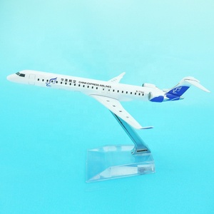 Tongde CRJ-200 Modèle d'<span class=keywords><strong>avion</strong></span> <span class=keywords><strong>miniature</strong></span> <span class=keywords><strong>en</strong></span> métal moulé sous pression à l'échelle 1/200 de 15 cm avec impression sérigraphique, objet de collection - Product Image 1